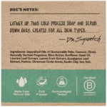 Back of Dr. Squatch Soap