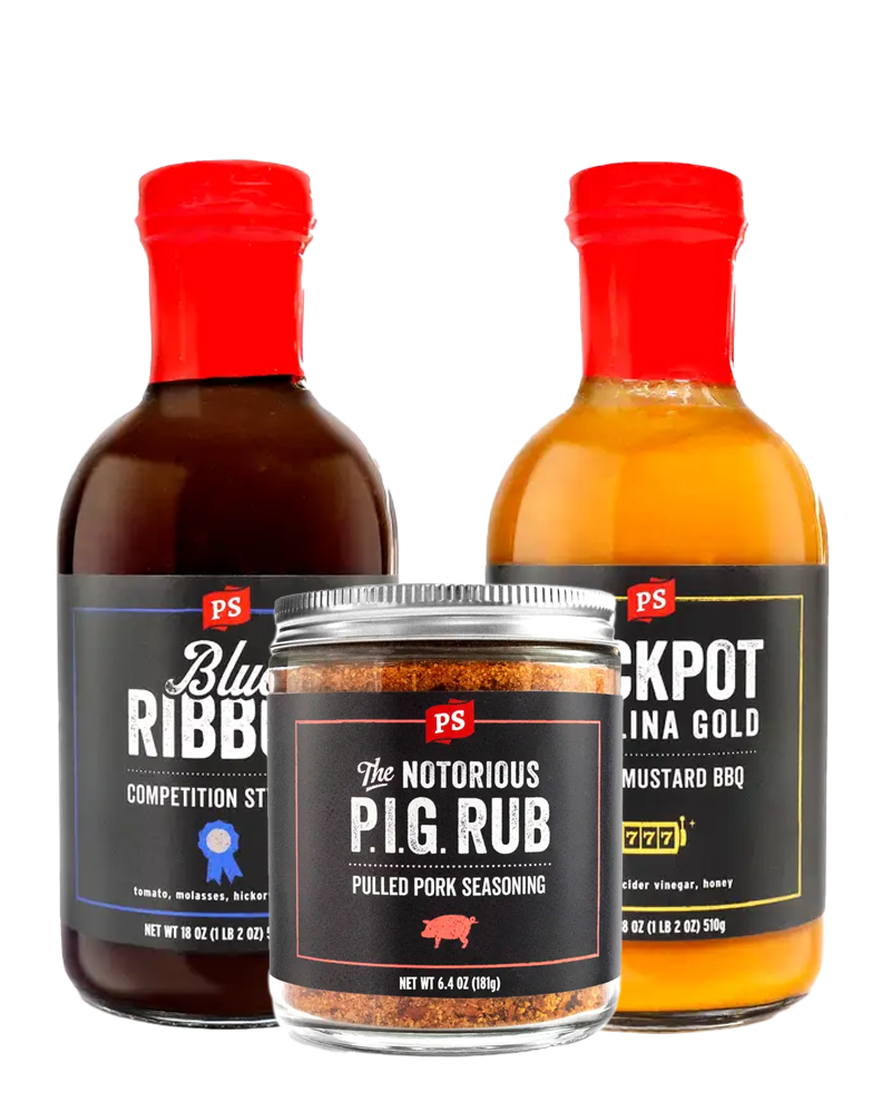 PS Seasoning bottles and a Rub